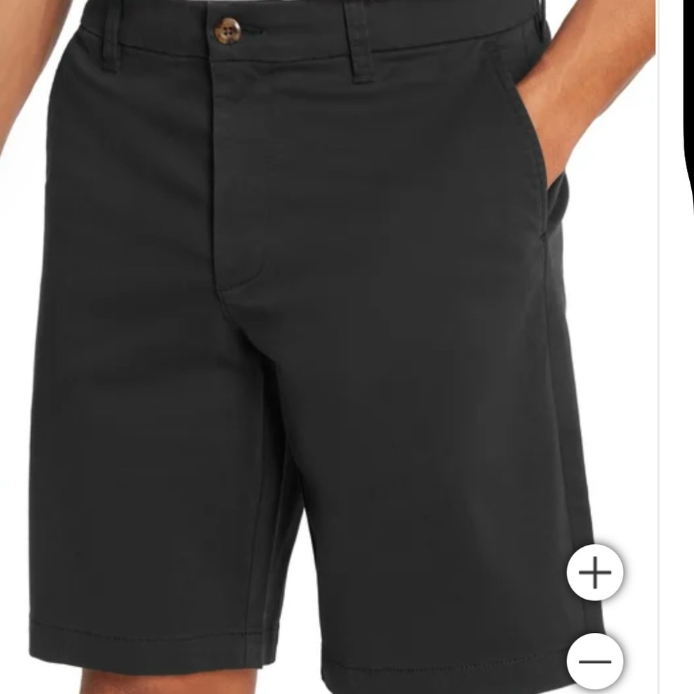 GAP Black Flat Front Shorts Polished Look